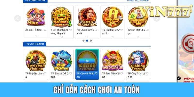 Chỉ dẫn cách chơi an toàn
