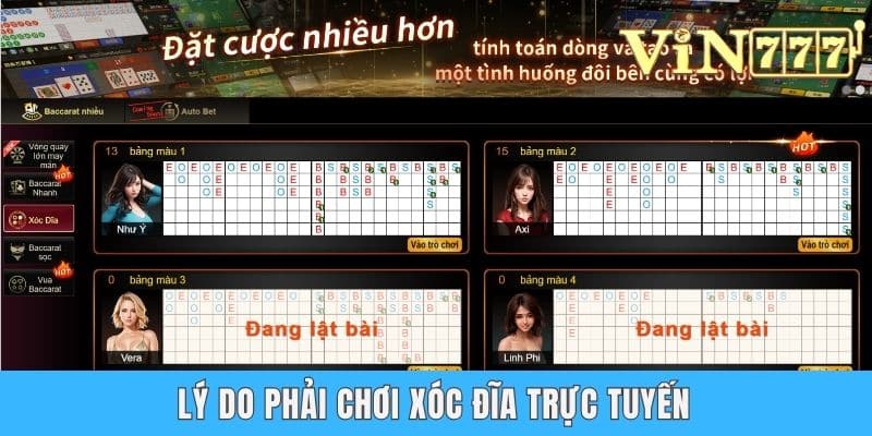Lý do phải chơi xóc đĩa trực tuyến