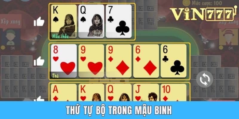 Thứ tự bộ trong mậu binh